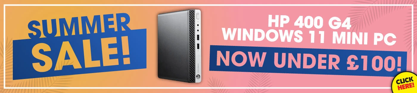 HP ProDesk 400 G4 Intel i3 8th Gen Windows 11 Pro Mini PC under £100!