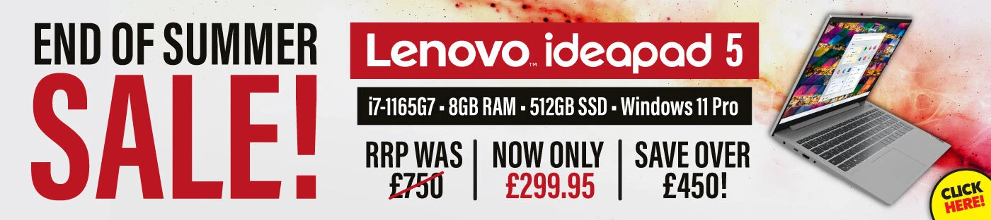 Lenovo IdeaPad 5 15.6" Laptop Intel i7-1165G7 up to 4.70GHz Processor 8GB RAM 512GB SSD Windows 11 Professional