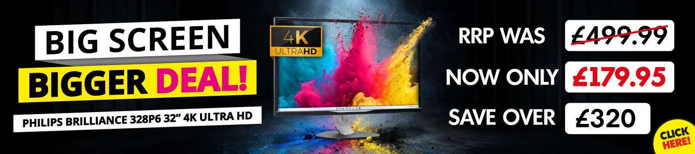 Philips Brilliance 328P6 32 Inch Ultra HD PC Monitor only £179.95