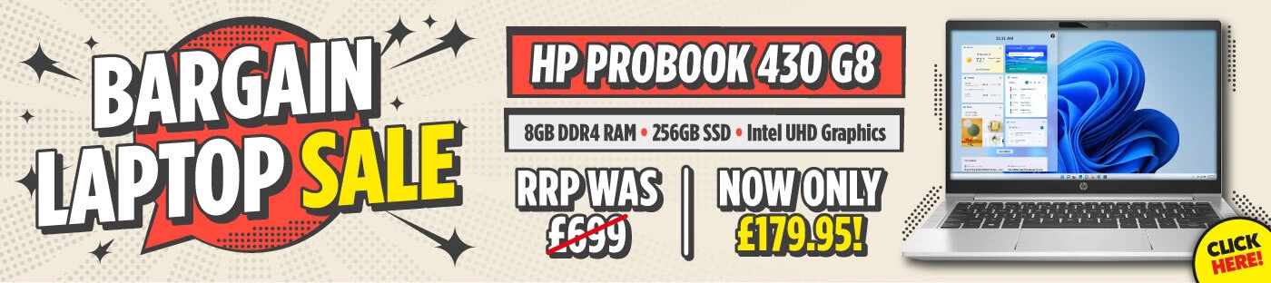 HP ProBook 430 G8 13.3" Laptop Intel i3-1125G4 up to 3.70GHz Processor 8GB RAM 256GB SSD Windows 11 Professional