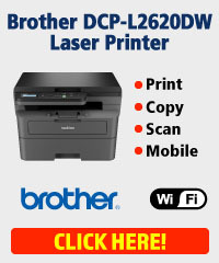 Brother DCP-L2620DW A4 Wireless Duplex Mono Laser Printer Bundle Deal