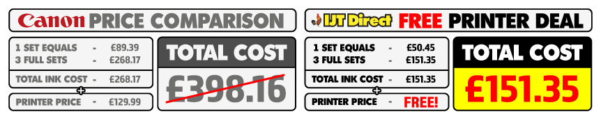 Canon Pixma TS6350A Free printer deal price comparison