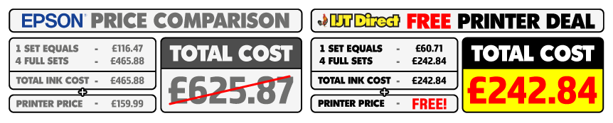 Epson WorkForce WF-7310DTW free A3 inkjet printer deal price comparison