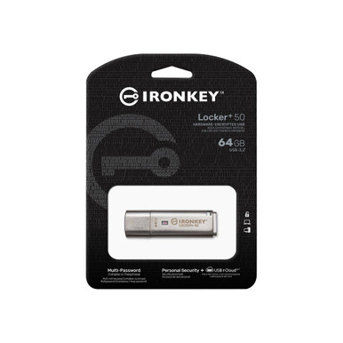 Kingston 64GB IronKey Locker 50 USB 3 2 Encrypted Pen Drive Memory kingston-64gb-ironkey-locker-50-usb-3-2-encrypted-pen-drive-memory