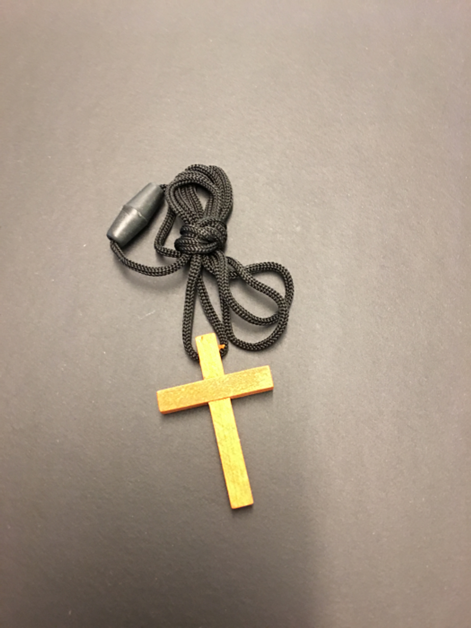 2 Sided Wooden Cross Pendant on Rope - at Holy Trinity Store