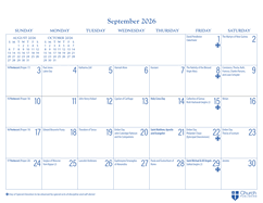 2026 Parish Wall Calendar - Episcopal Shoppe