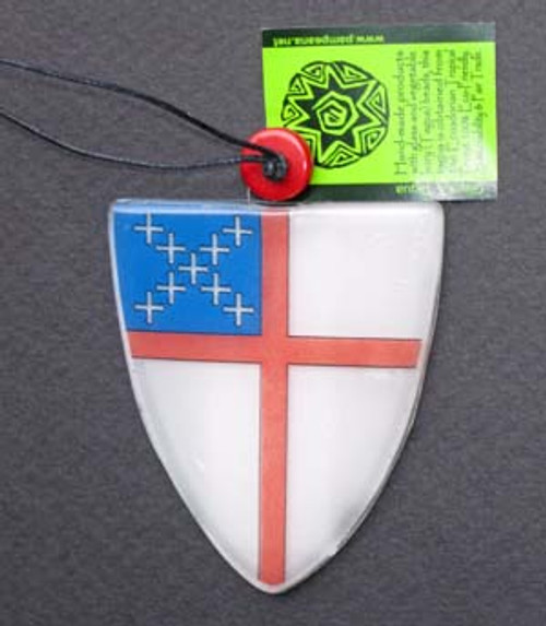 Fused Glass Episcopal Shields 