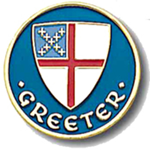 Greeter Lapel Pin - Episcopal Shield