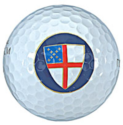 Episcopal Shield Golf Balls - Sleeve of 3