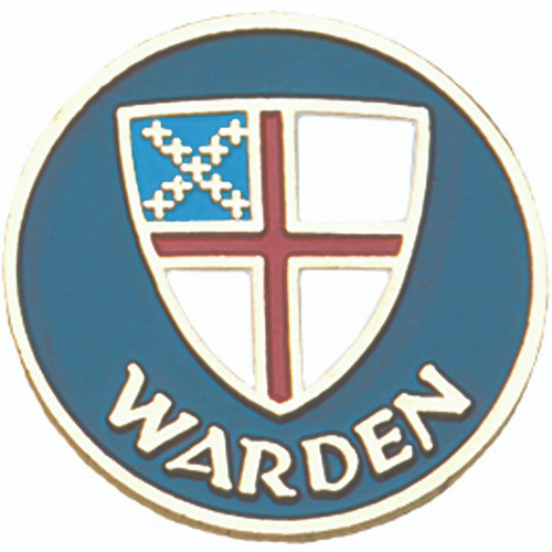 Warden Lapel Pin - Episcopal Shield