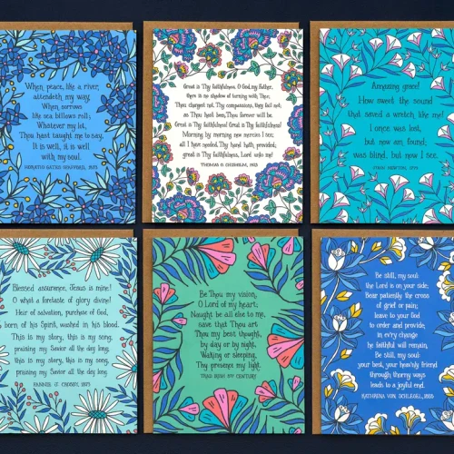 6 Hymn Greeting Cards - Set One