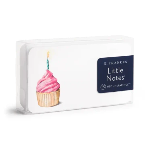 Pink Cupcake Little Notes® – Mini Notecard Pack, Set of 55
