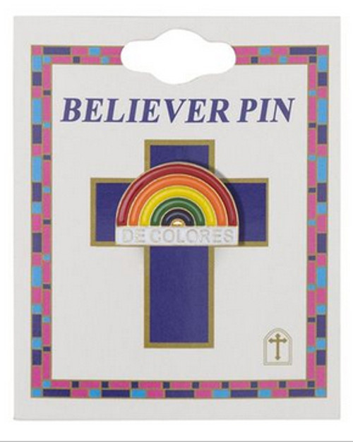 De Colores Rainbow Lapel Pin