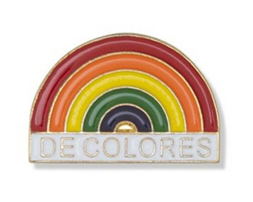 De Colores Rainbow Lapel Pin
