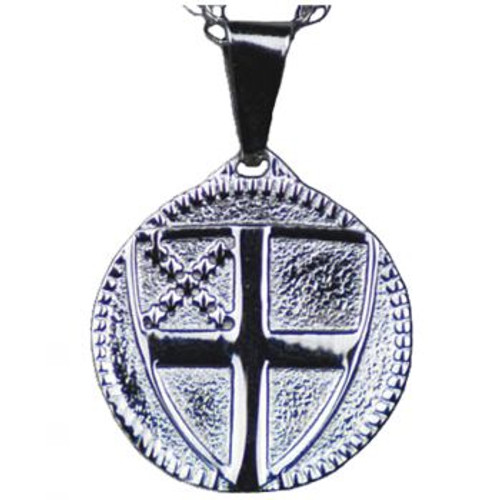 Episcopal Shield Pendant (Stainless) with chain 