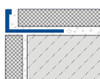 Aluminium Straight Edge Tile Trim- 2.5m 