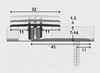 Screw-On Transition Cover Profile For 7-14mm Height Floors