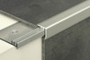 Clip-on aluminium stair nosing for lvt
