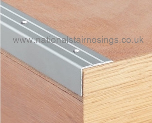 Aluminium Stair Edging,Perforated 2.7m. National Stair Nosings