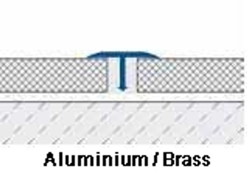Brass Terrazzo Dividing Profile-2.5m - National Stair Nosings