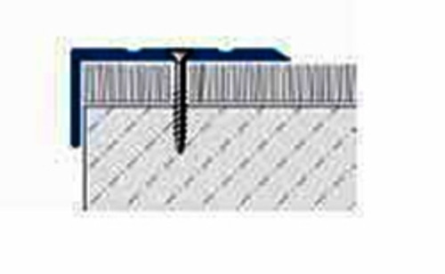 Aluminium Stair Edging,Pre-drilled - 2.7m.