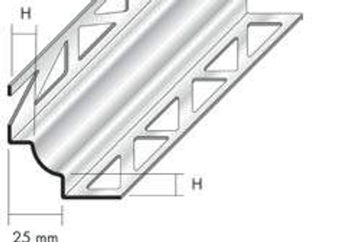 Stainless Steel Wall/Floor Junction For Washrooms & Kitchens - 2.5m