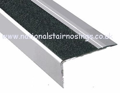 Anti slip outdoor stair nosing for use over tiles, concrete, lino