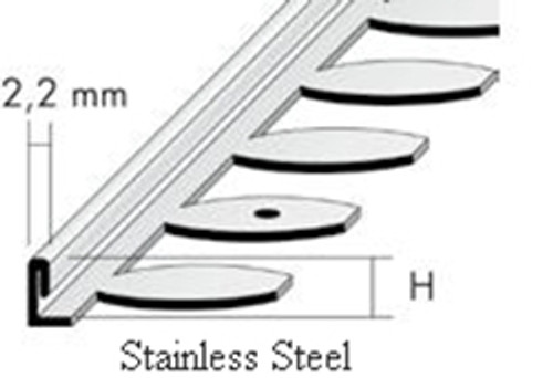 Bendable Straight Edge Profile -2.5m