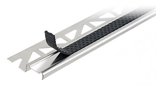 Stainless Steel Anti slip Tile-In Stair Nosing-2.5m Stainless Steel Anti slip Tile-In Stair Nosing-2.5m