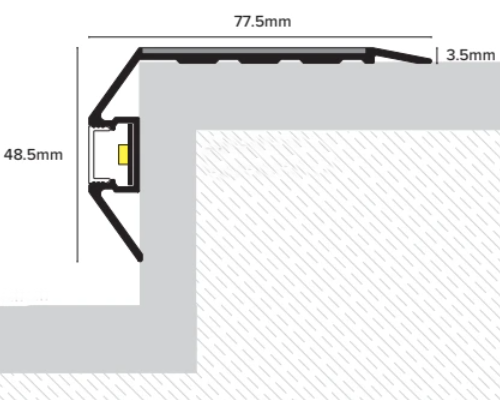 LED Anti-Slip Stair Nosing,Lights Out LED Anti-Slip Stair Nosing,Lights Out