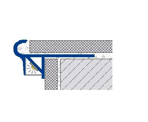 LED  Round Edge Stair Nosing For Tiles, Stone-2.5m LED  Round Edge Stair Nosing For Tiles, Stone-2.5m
