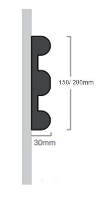  Rubber Wall Guard E-Section-3m