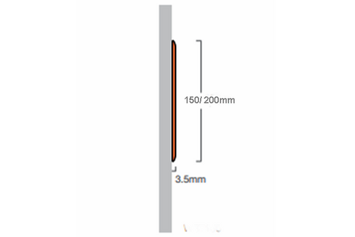 crash rail  protects walls from scratches in waiting room or seating areas in health and aged care facilities