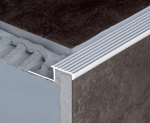 20mm tile-in step edging for outdoor tiles