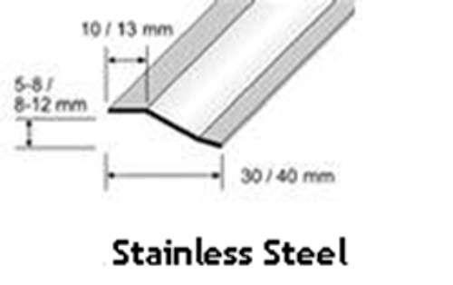 Aluminium Ramp Transition Strip For Floors With 6-22mm Height Difference