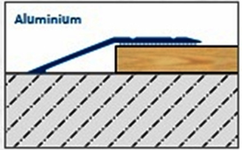 Aluminium Ramp Transition Strip For Floors With 6-22mm Height Difference Aluminium Ramp Transition Strip For Floors With 6-22mm Height Difference