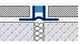 PVC Expansion Joint  Profile With Narrow, Unperforated Base-2.5m