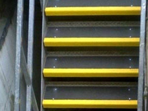 GRP anti slip stair tread cover