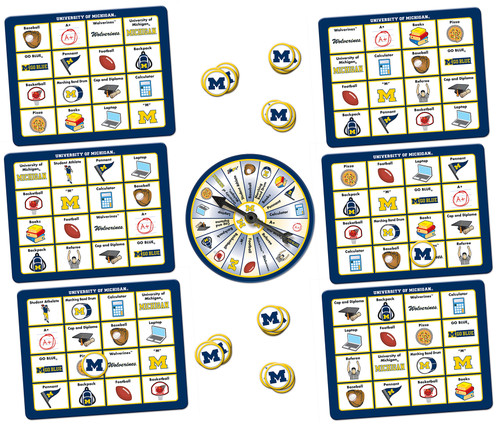 Michigan Wolverines NCAA Bingo Game