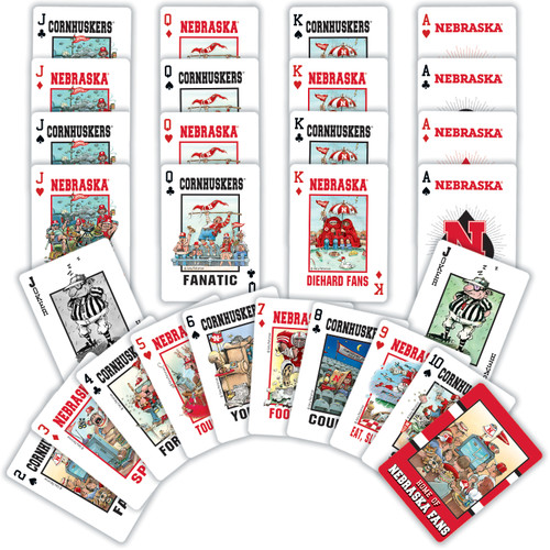 Nebraska Cornhuskers Fan Deck Playing Cards