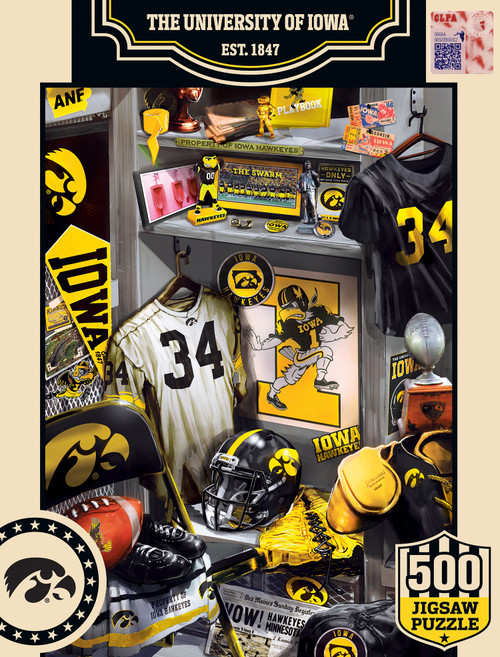 Iowa Hawkeyes NCAA Locker Room 500pc Puzzle
