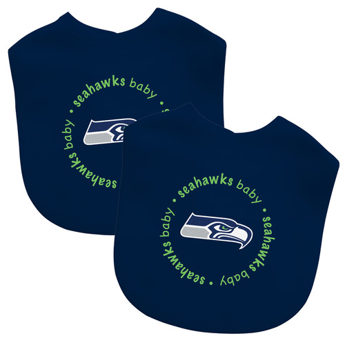 Seattle Seahawks NFL Baby Bibs 2-Pack