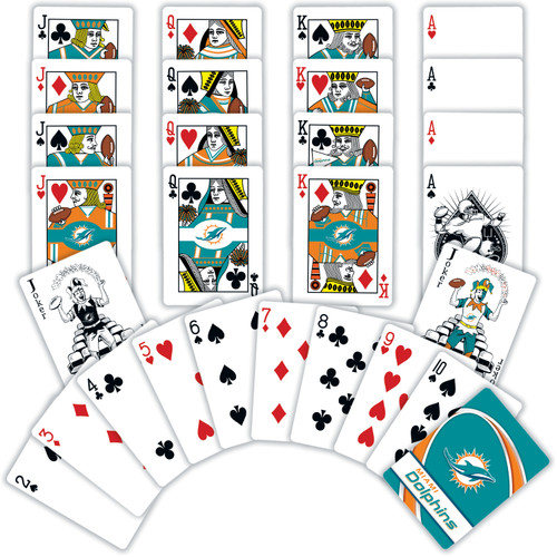 Miami Dolphins NFL Playing Cards