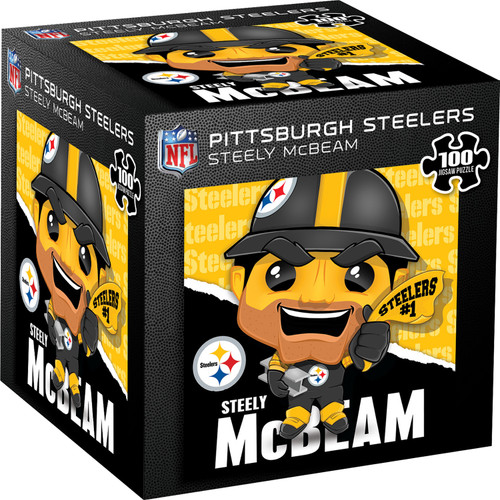 Pittsburgh Steelers NFL Mascot 100 Piece Square Puzzle