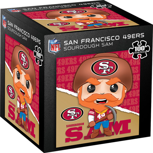 San Francisco 49ers NFL Mascot 100 Piece Square Puzzle