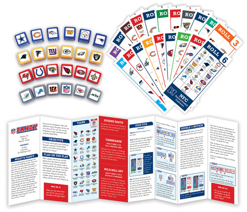NFL All Teams Fanzy Dice Game