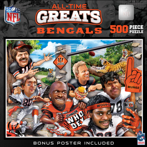 Cincinnati Bengals NFL All-Time Greats 500pc Puzzle