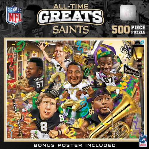 New Orleans Saints NFL All-Time Greats 500pc Puzzle