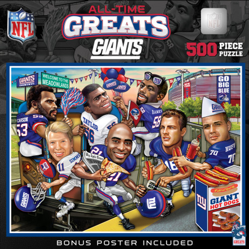 New York Giants NFL All-Time Greats 500pc Puzzle