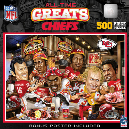 Kansas City Chiefs NFL All-Time Greats 500pc Puzzle